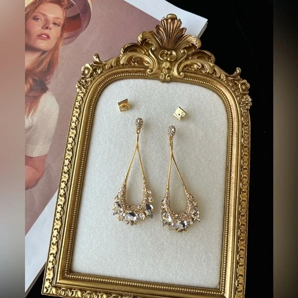 🎁 ALEXIS BITTAR – Miss Havisham Jagged Diamond earrings🆕 FINAL PRICE-last 1 - Picture 8 of 10